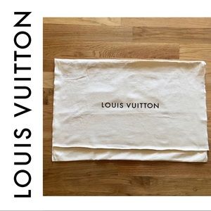 AUTH~LOUIS VUITTON~X-Large Logo Fold Over Dust Bag